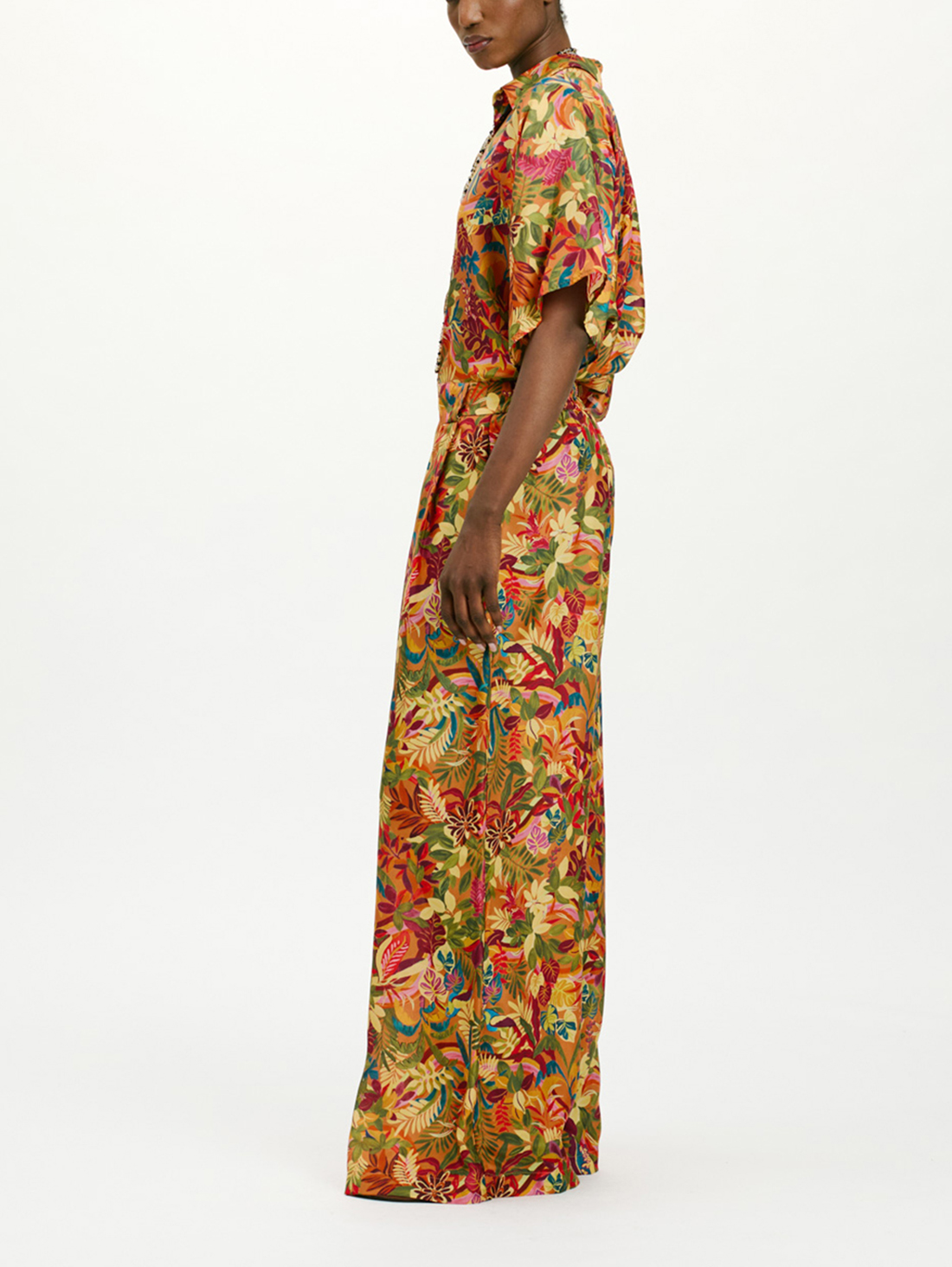 MOMONÌ ASPEN PANT ARANCIO MULTICOLOR