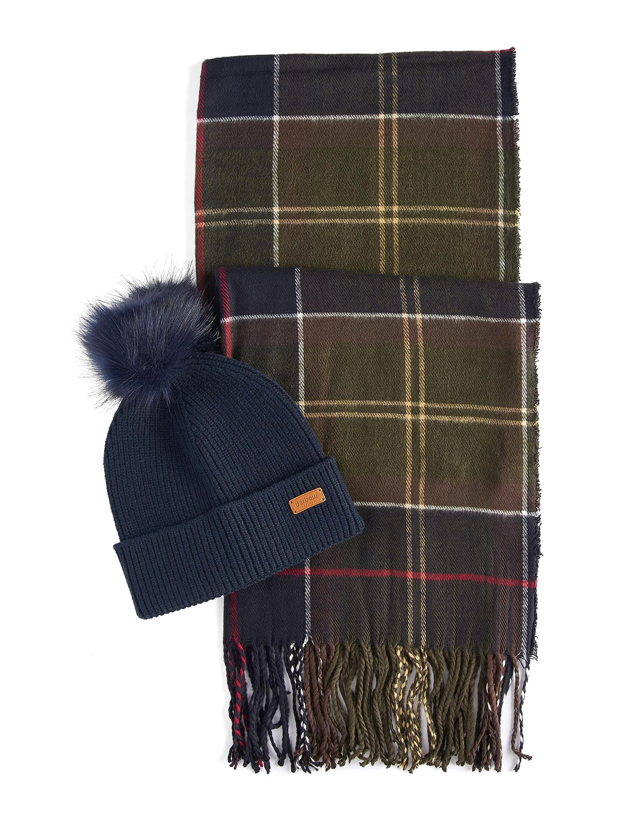 BARBOUR DOVER BEANIE & HAILES SCARF GIFT SET