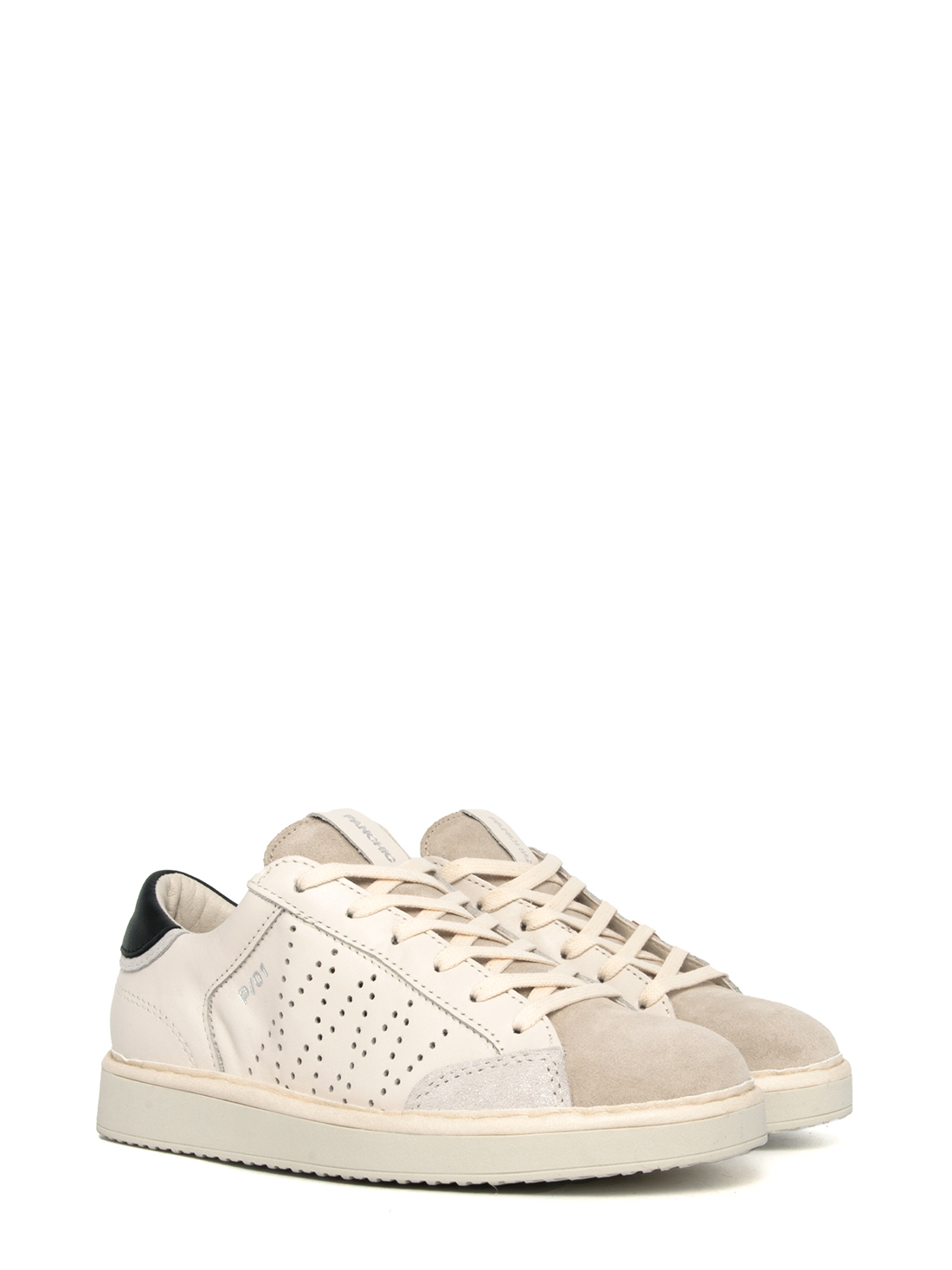 PANCHIC P01W022-01363060 P01 LACE-UP LUREX IVORY FOG BLACK