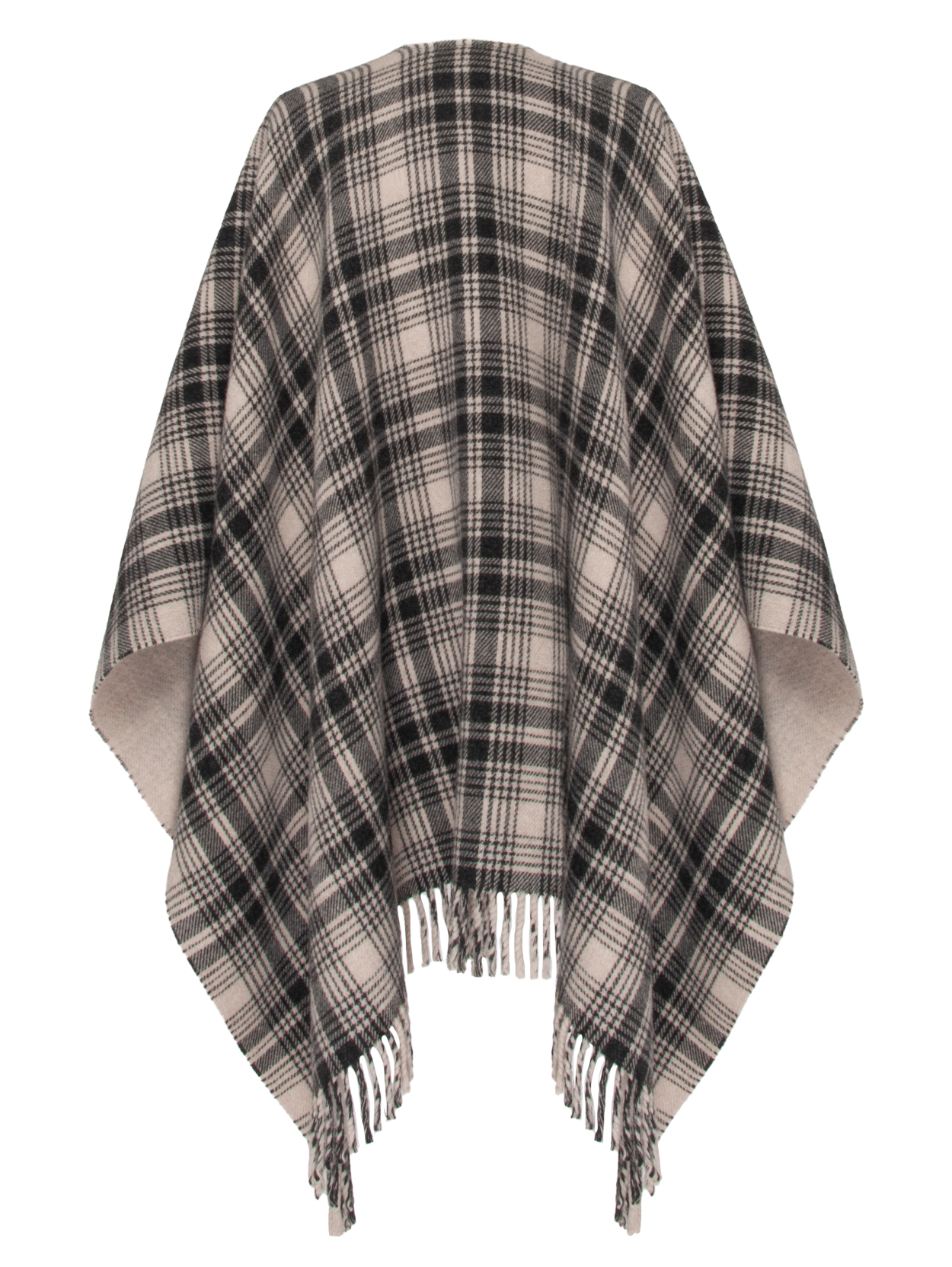 WOOLRICH PLAID LOGO CAPE CFWWAC0208FRUT3888